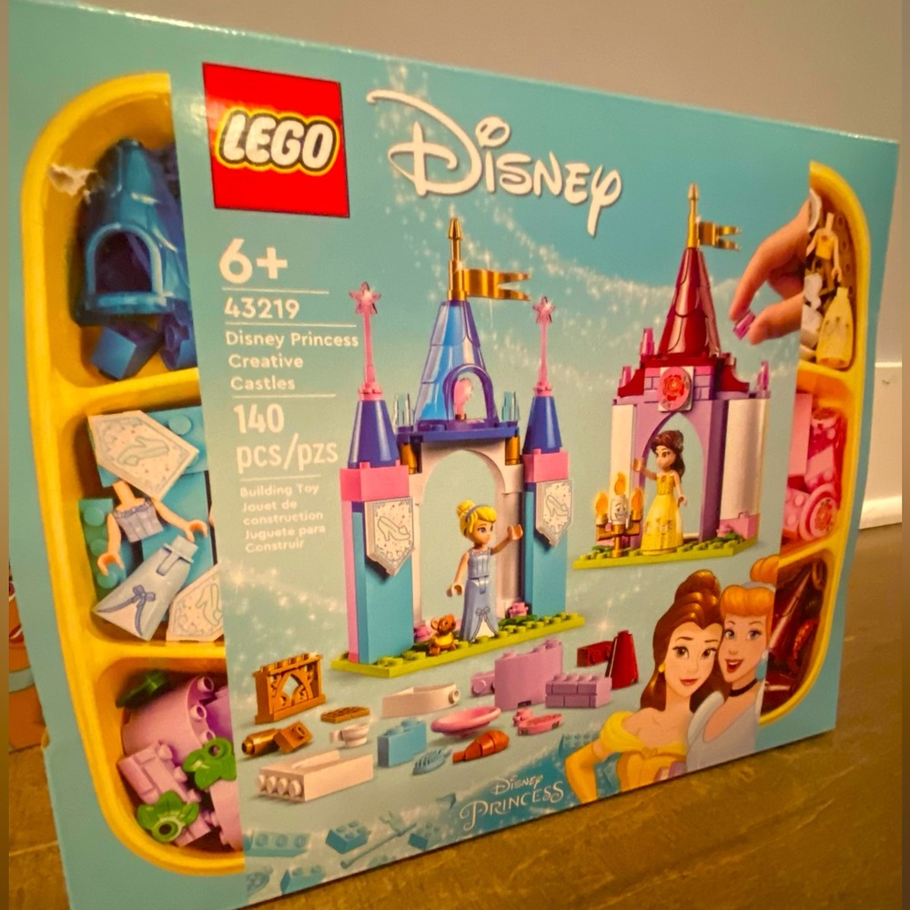 Lego 43219 Disney Princess Creative Castles Belle Cinderella 140 Pieces New Gift